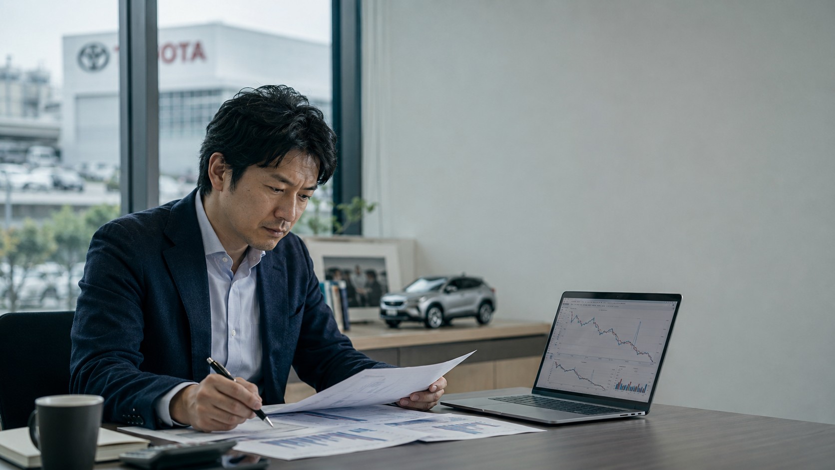 トヨタ決算後に株価1.5%安｜上方修正と自社株買いでも売られた理由